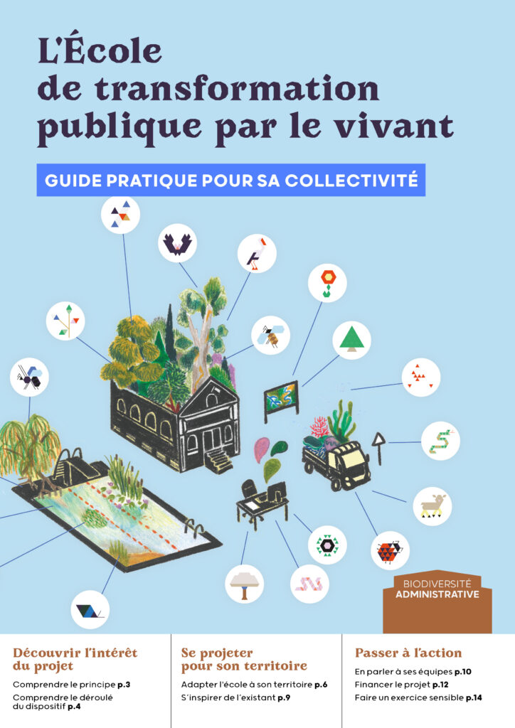 Couverture du guide "L'École de transformation publique par le vivant"