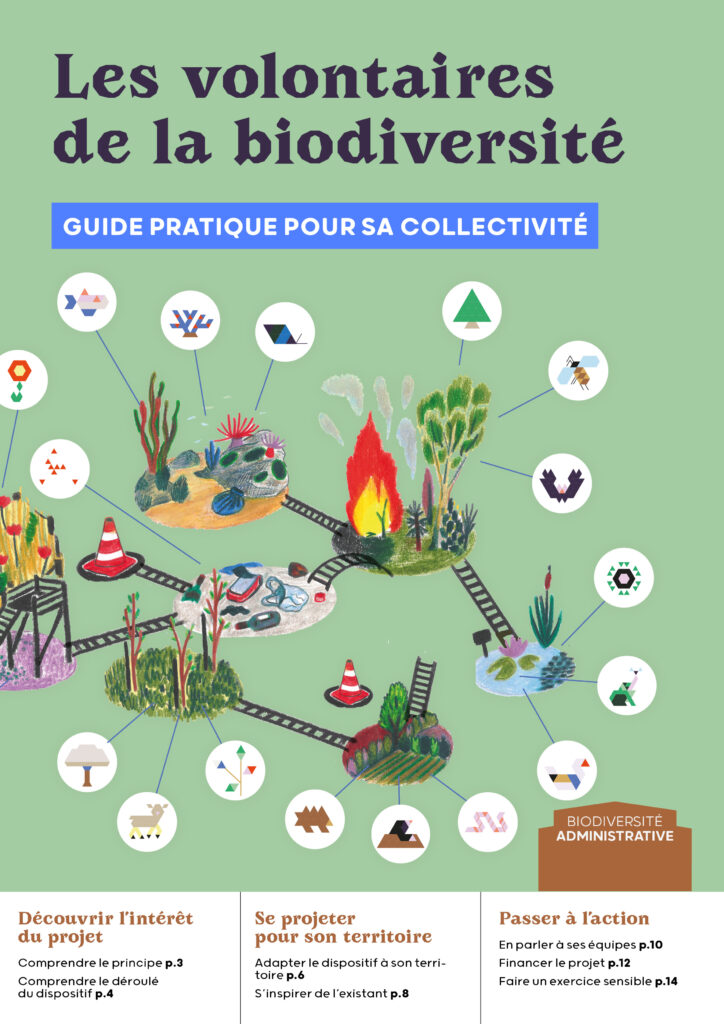 Couverture du guide "Les volontaires de la biodiversité"